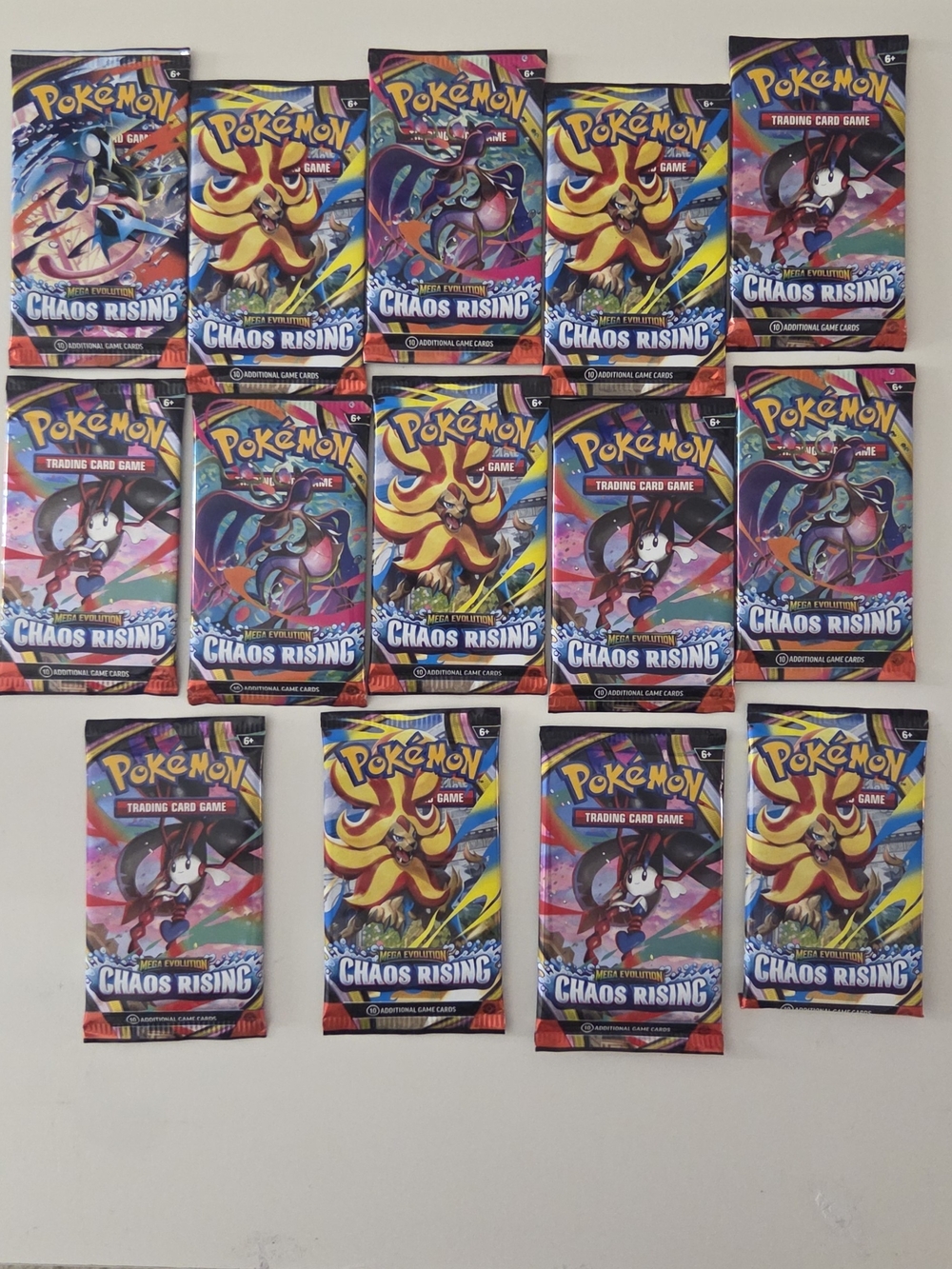 Pokémon TCG Chaos Rising English Booster Pack 14 Packs (10 Cards Each)